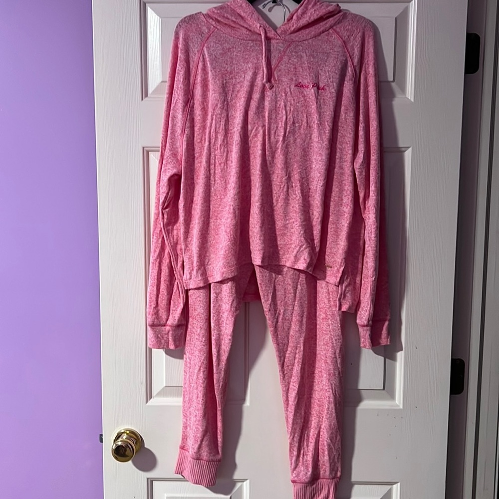 Victoria’s Secret pink large jogging suit
